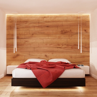 Sypialnia w drewnie