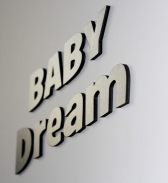 mini: Napis na ścianę czarny Baby Dream DekoSign