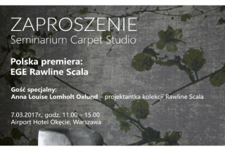 Polska premiera kolekcji wykładzin Rawline Scala marki EGE – już 7 marca!