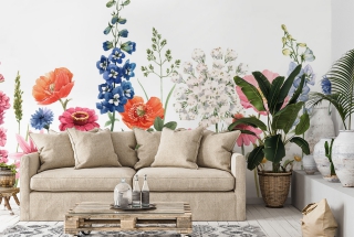Modne fototapety w kwiaty – wybierz wzór dopasowany do swojego mieszkania