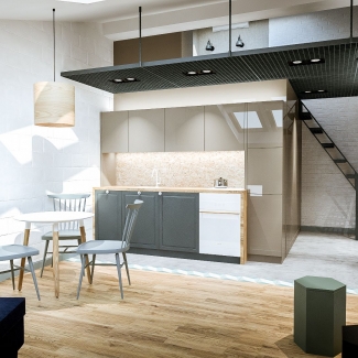 LOFT NA KAZIMIEZRU Z ANTRESOLĄ
