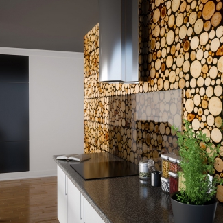 DREWNIANY PANEL ŚCIENNY PURE