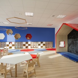 PRZEDSZKOLE MEGA MOCNI w Gdańsku, sala dydaktyczna "Dzielni pionierzy"