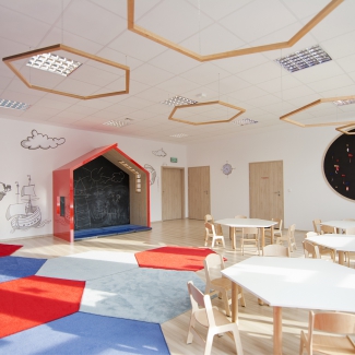 PRZEDSZKOLE MEGA MOCNI w Gdańsku, sala dydaktyczna "Dzielni pionierzy"