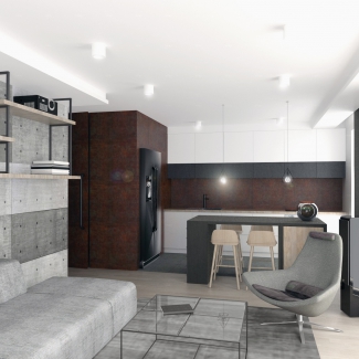 Mieszkanie w stylu industrialnym
