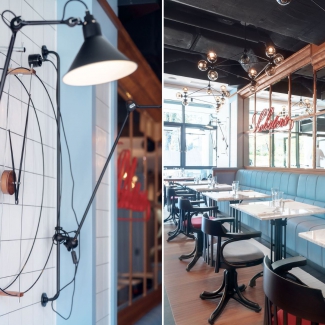 Seafood Station - detal ściany