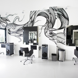 Stanowiska fryzjerskie.