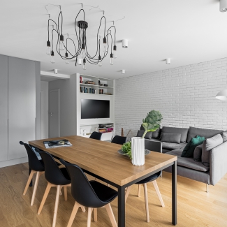 Realizacja projektu wnętrza mieszkania w Poznaniu.