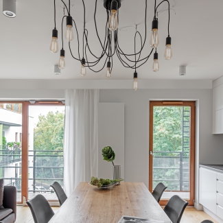 Realizacja projektu wnętrza mieszkania w Poznaniu.