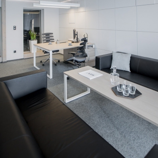 Projekt biura o powierzchni 100 m2.