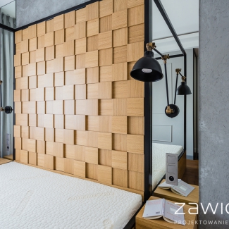 Zagłówek 3D w drewnie