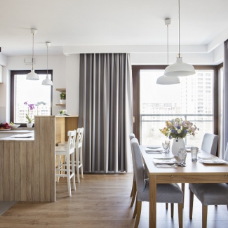 Salon z aneksem kuchennym