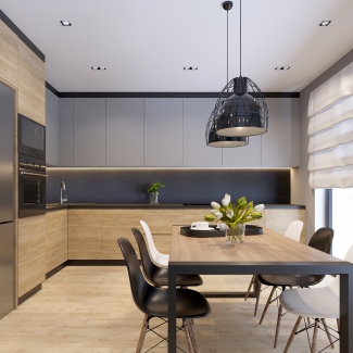 Skawina - otwarta kuchnia z jadalnią