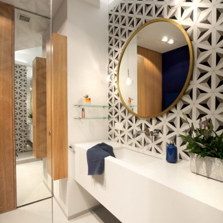 Sypialnia, łazienka. Strefa nocna apartament ekopark 150m2