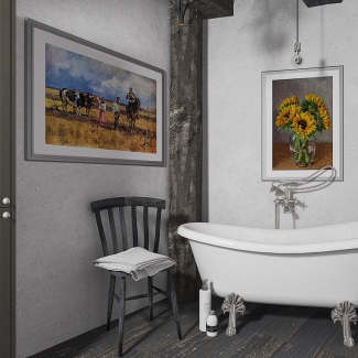 Łazienka w stylu rustykalnym