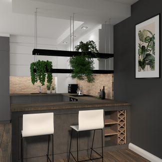 Kuchnia otwarta na salon