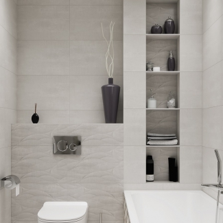 Mała łazienka z mozaiką