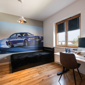 Pokój z fototapetą