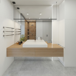 Łazienka z stylu minimal