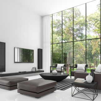 Nowoczesny Salon (wersja 3) - Warszawa
