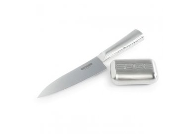 Zestaw - nóż kucharza i metalowe mydełko do usuwan