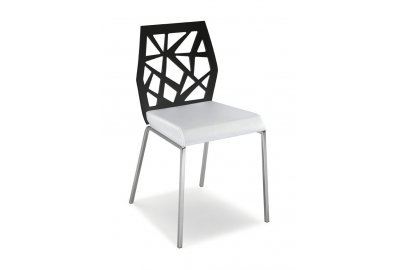 Krzesło Panda czarno-białe