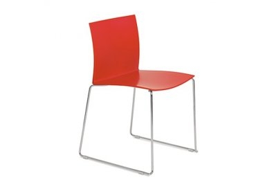 Krzesło Slim Slitta czerwone