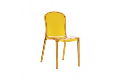 Krzesło Victoria pomarańczowe - przezroczyste