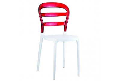 Krzesło Miss Bibi biało-czarne
