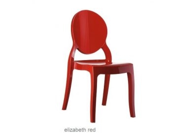 Krzesło Elizabeth czerwone