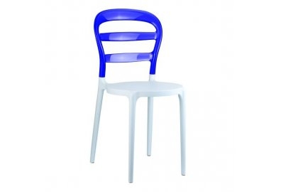 Krzesło Miss Bibi biało-fioletowe