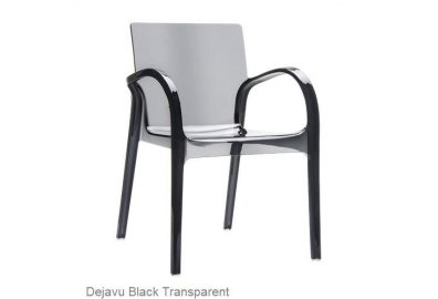Krzesło Dejavu czarne - transparentne