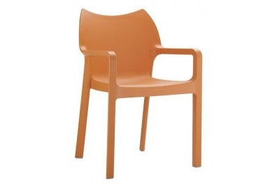 Krzesło Diva pomarańczowe