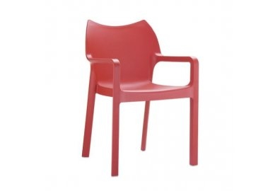 Krzesło Diva czerwone