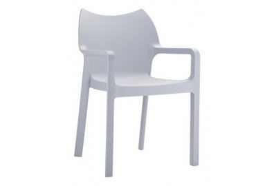 Krzesło Diva srebrne