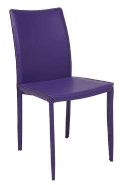 Krzesło skórzane Milano Violet