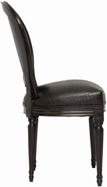 Krzesło Metropolis Louis czarne