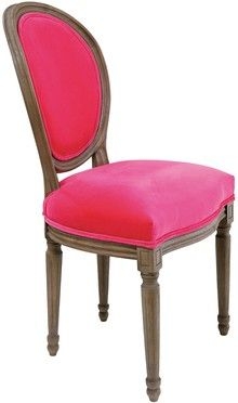 Krzesło Villa Louis Velvet róż