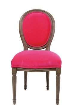 Krzesło Villa Louis Velvet róż
