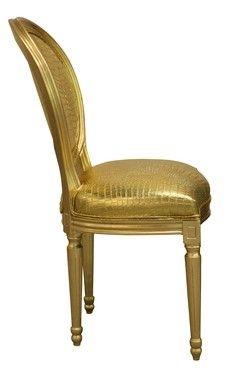 Krzesło Louis złote