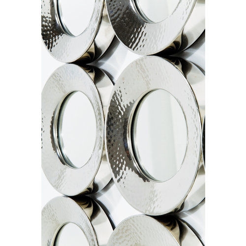 Lustro Circoli Silver 105x88cm
