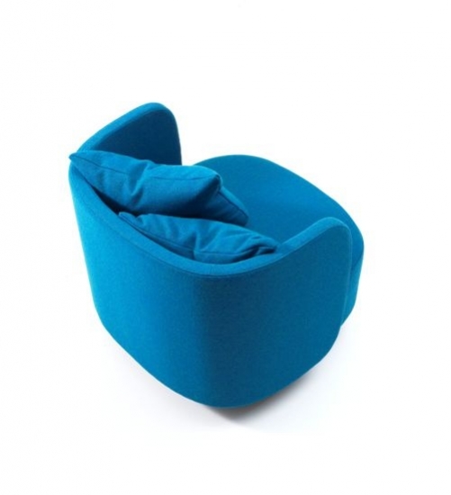 Nowoczesny designerski fotel MINIMA z poduszkami