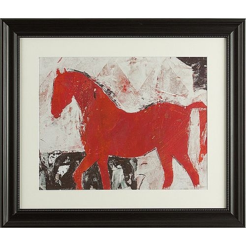 Dekoria Obraz w ramie 71x61cm red horse