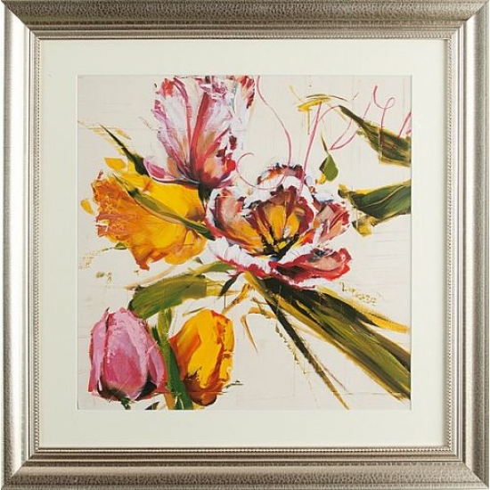 Dekoria Obraz w ramie 71x71cm tulipany 2