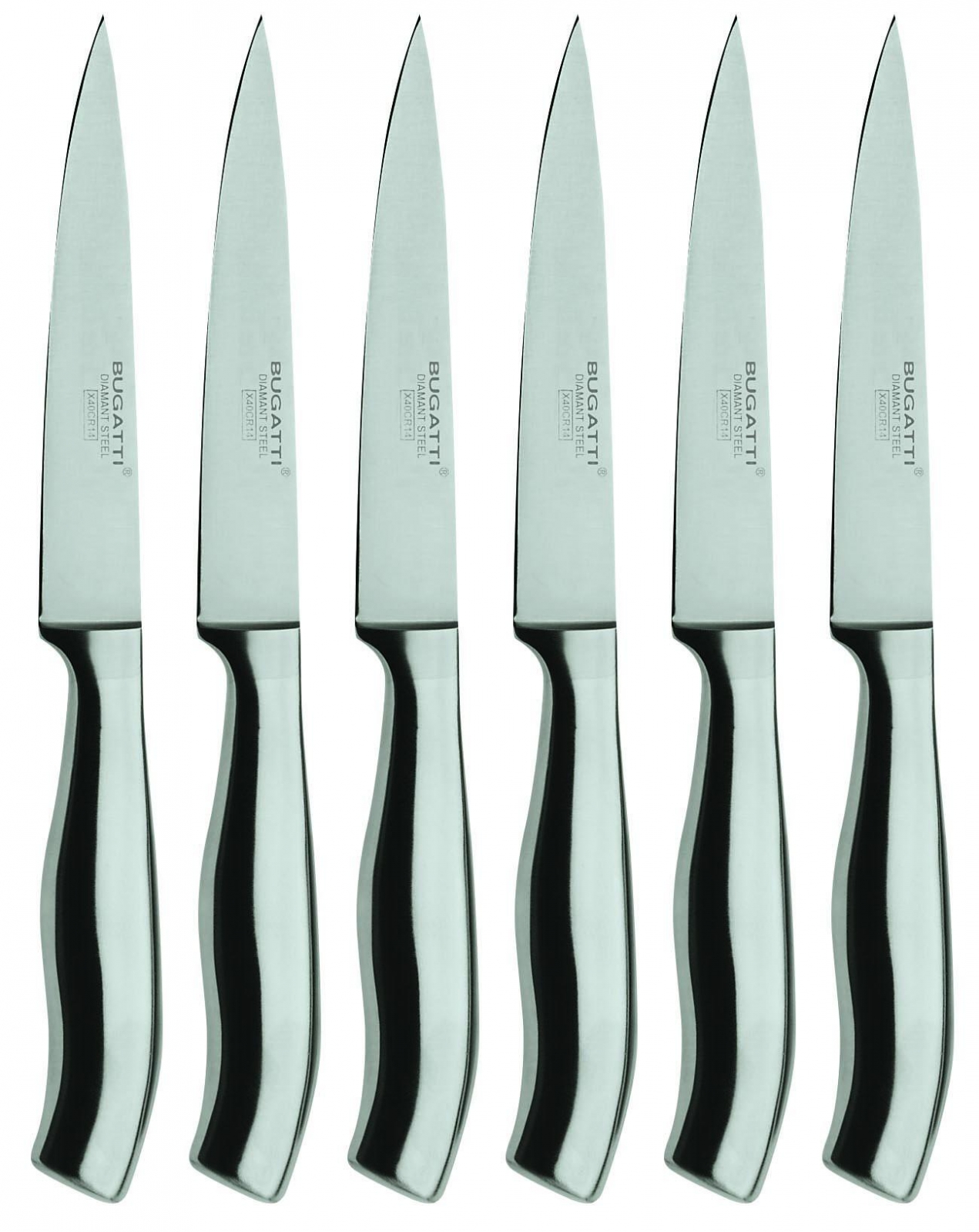 6 częściowy zestaw noży uniwersalnych DIAMANT Casa Bugatti