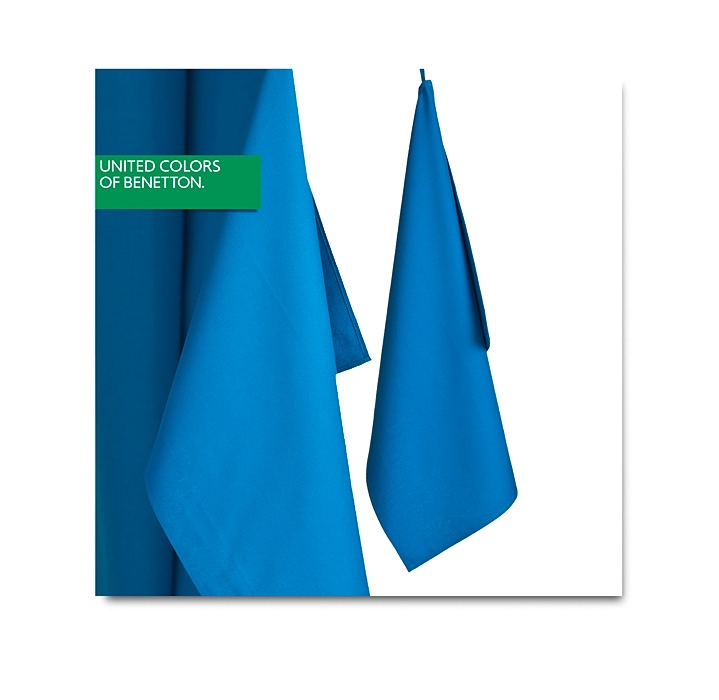 Ściereczki 2 szt. 50 x 70 cm Onecolour Blue 78648 United Colors of Benetton