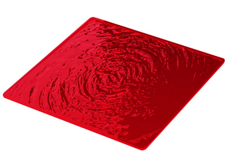 Komplet 6-ciu podstawek 9x9cm Aqua czerwony Guzzini
