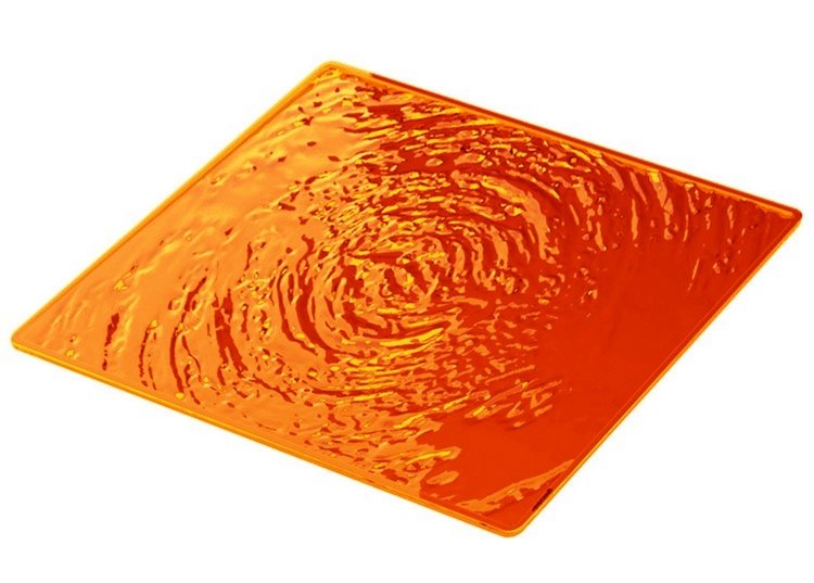 Komplet 6-ciu podstawek 9x9cm Aqua pomarańczowy Guzzini