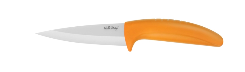 Nóż ceramiczny do obierania pomarańczowy 9,5 cm Vialli Design