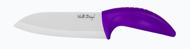 Nóż ceramiczny szefa kuchni fioletowy 14 cm Vialli Design